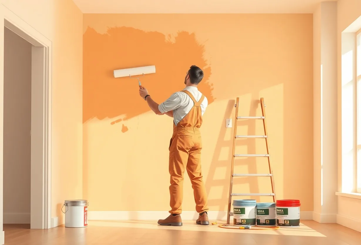 Peintre Hyères 83400 en intervention sur un chantier